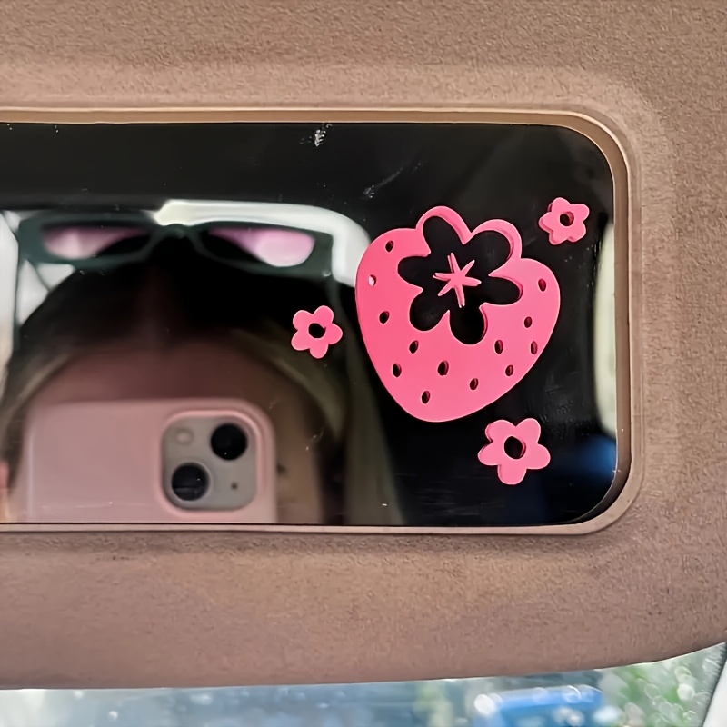 Laptop Accessories Pink - Strawberry Pink Rose Waterproof Vinyl Stickers