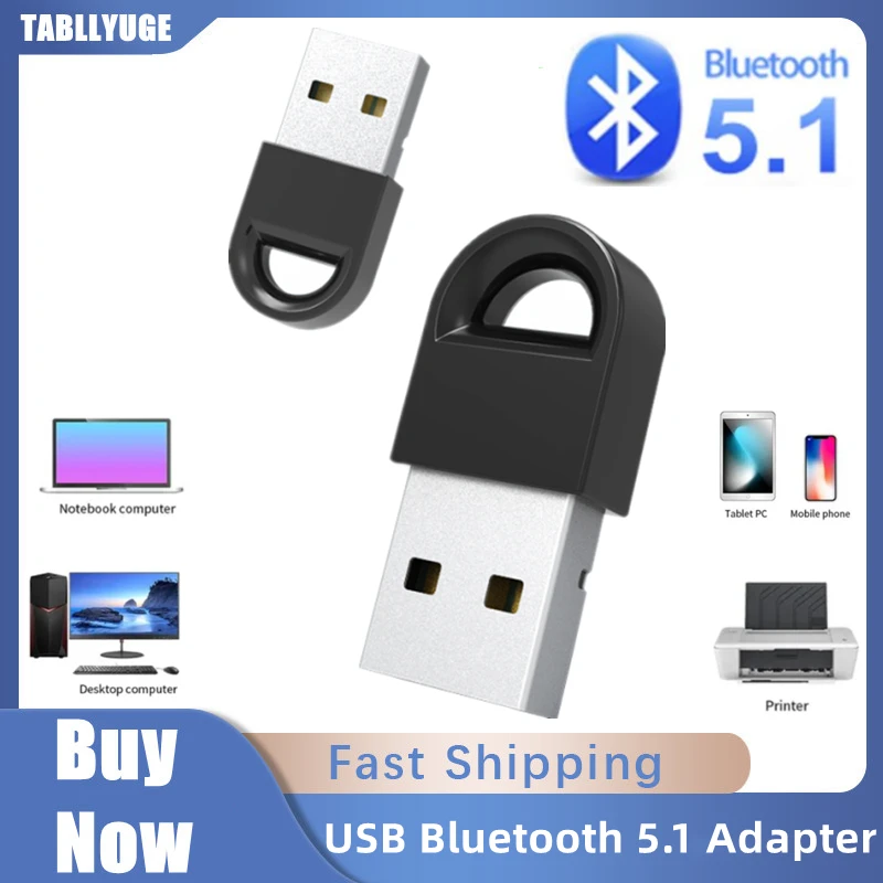 Mini Wireless Mouse - USB Bluetooth 5.1 Adapter USB Bluetooth
