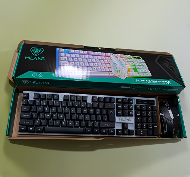 1pcsRGB Backlit Gaming Keyboar - Laptop Accessories Combo Set review and price