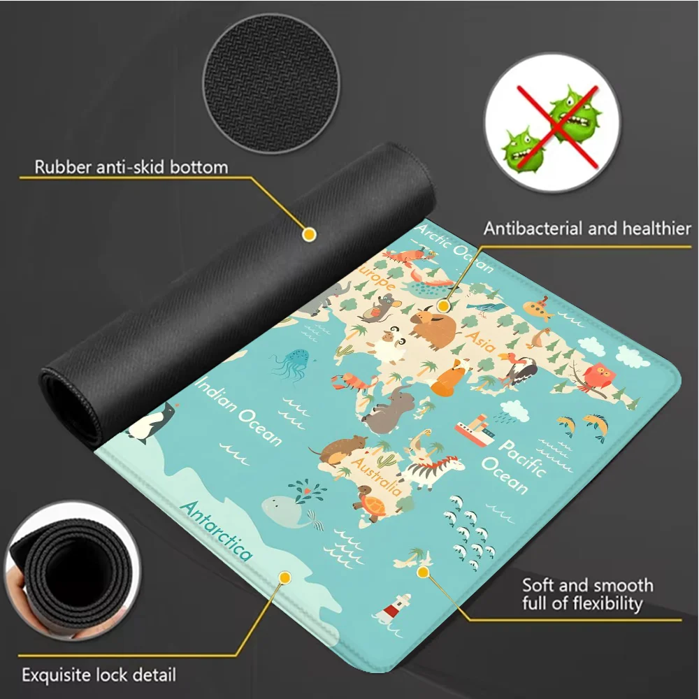 World Map Gaming Mouse Pad Ani - Laptop Accessories World review and price