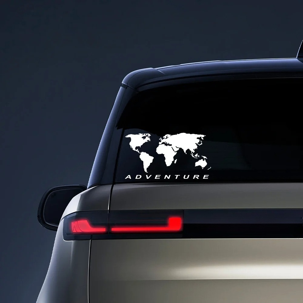 World Map Adventure Car Sticke - Laptop Accessories World review and price