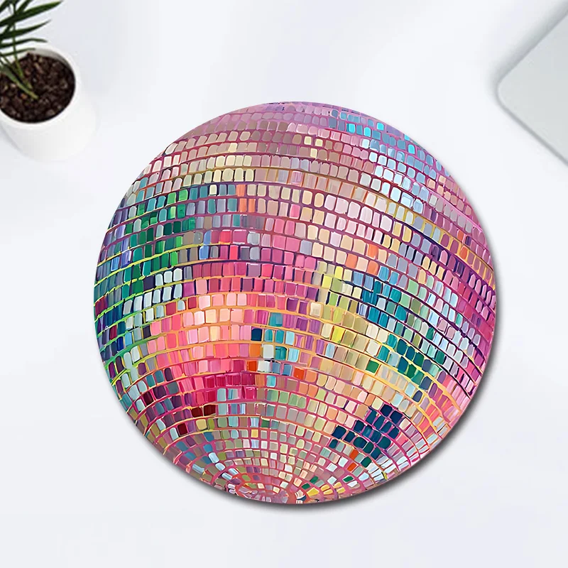 Rubber Round Pink Disco Ball M - Laptop Accessories Pink review and price