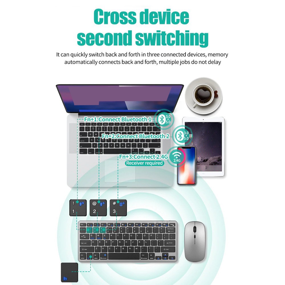 2.4G Wireless Keyboard Mouse S - Laptop Accessories Combo Set review and price