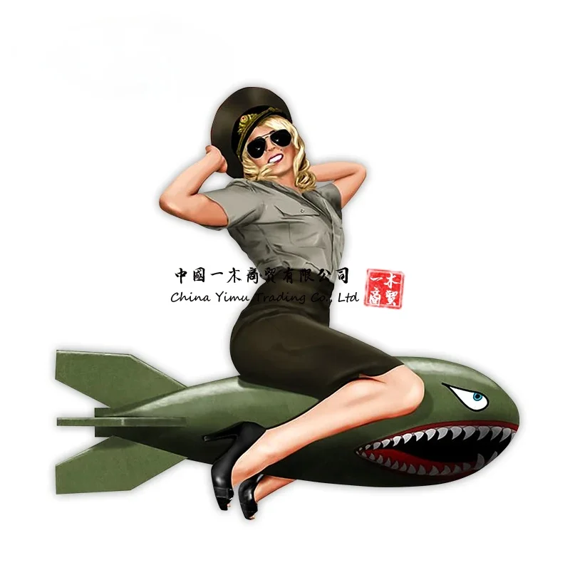 Car Stickers Pin Up Girl Vinta - Laptop Accessories Logo review and price