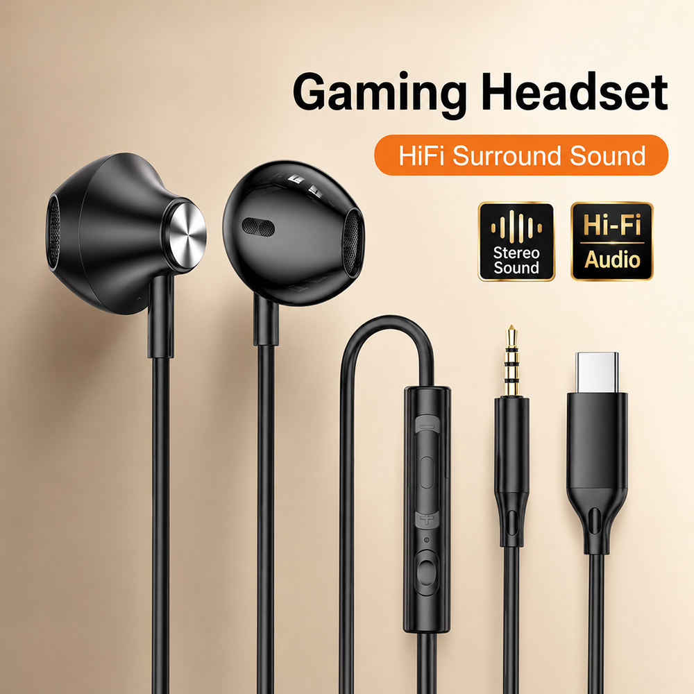 HiFi Surround Headphones Bass  - Xiaomi Laptop Accessories review and price
