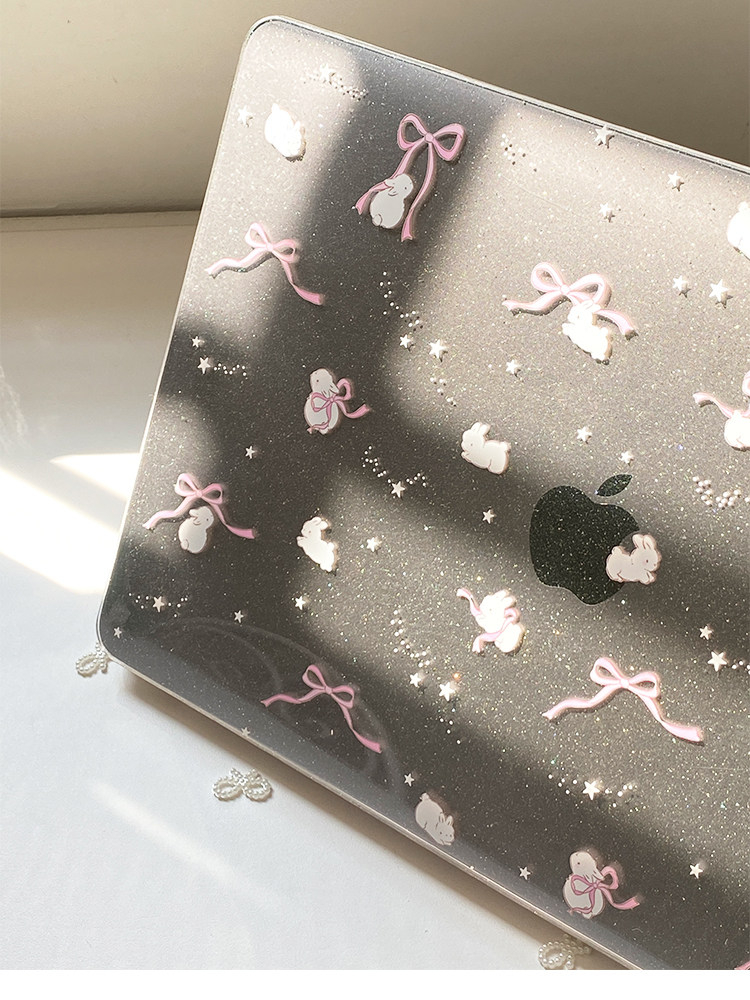 Cute Pink Bow Glitter Laptop C - Laptop Accessories Pink review and price
