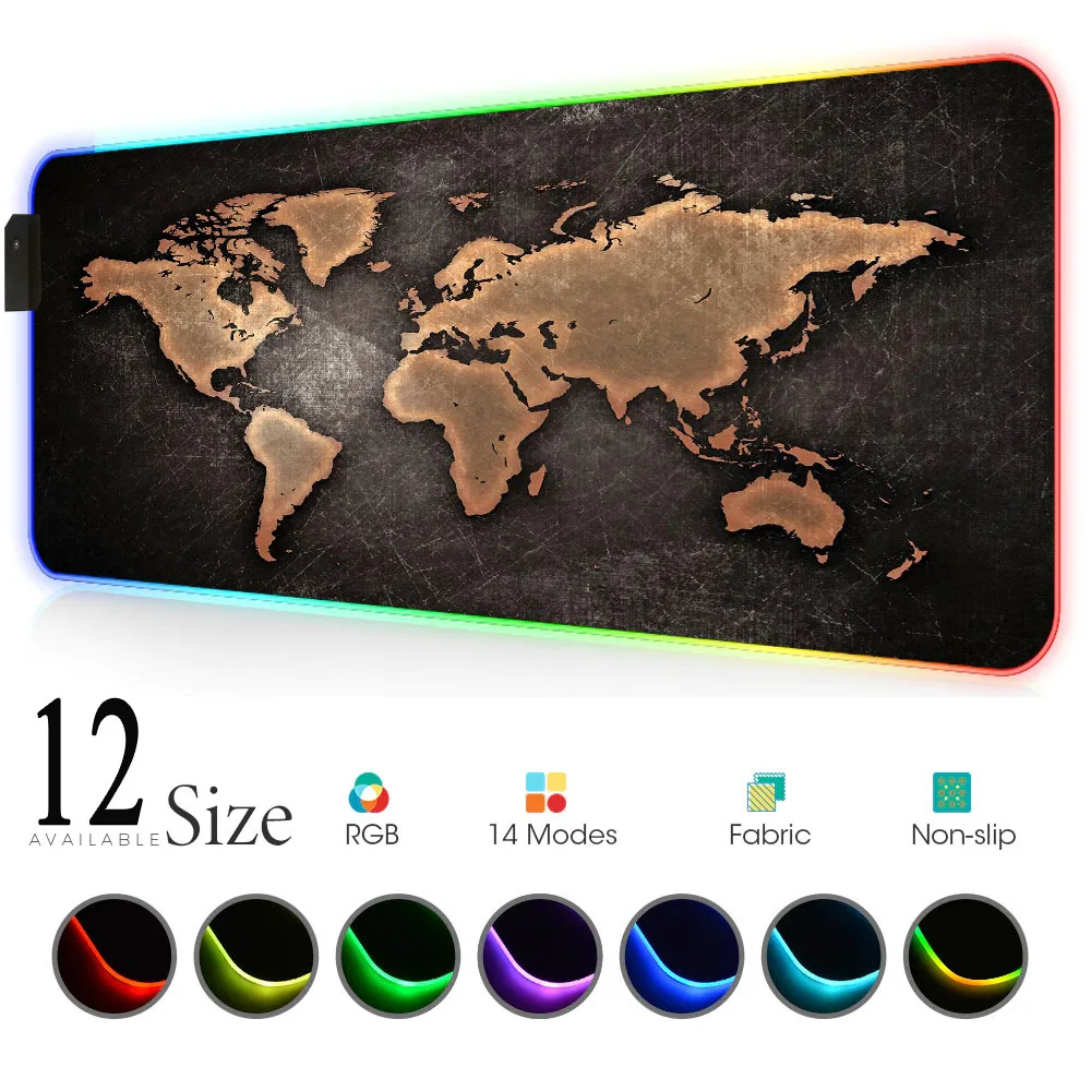 World Map Mouse Pad Gaming Mou - Laptop Accessories World review and price