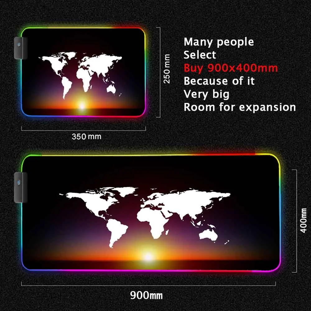 World Map Mouse Pad Gaming Mou - Laptop Accessories World review and price