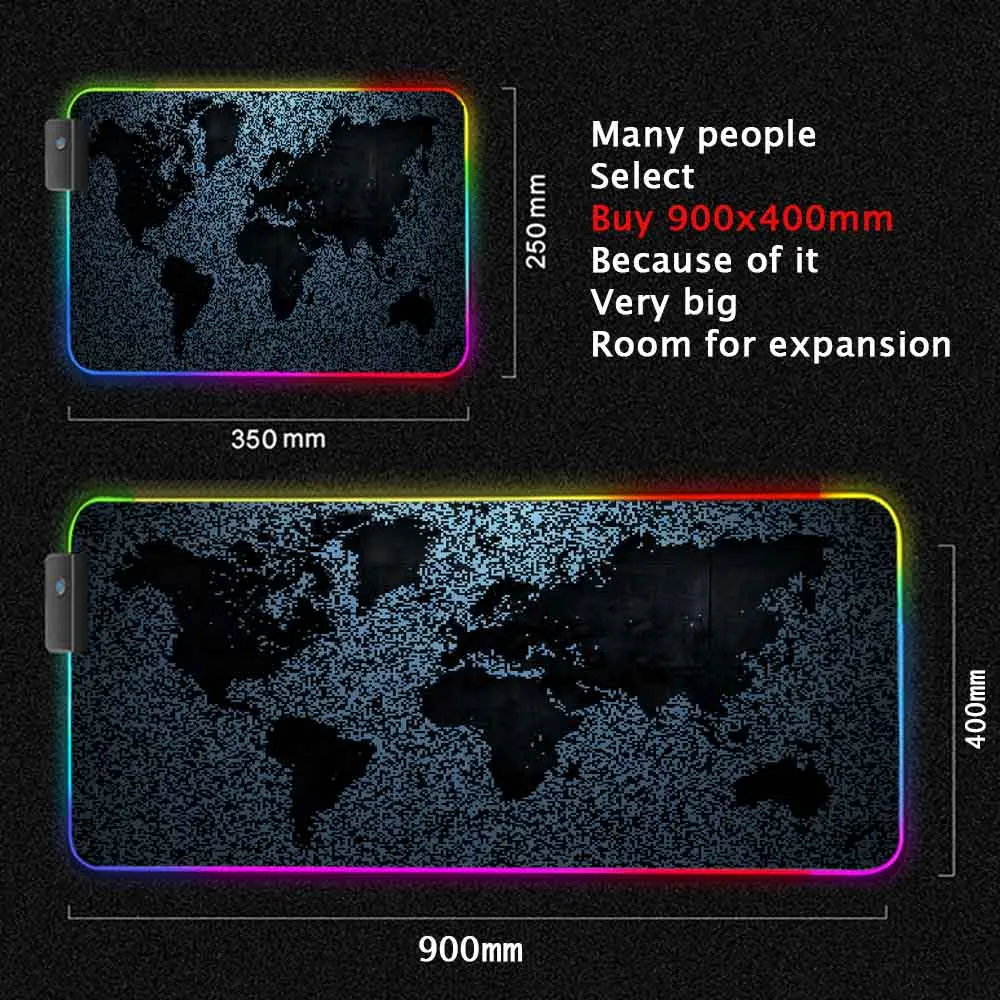 World Map Mouse Pad Gaming Mou - Laptop Accessories World review and price