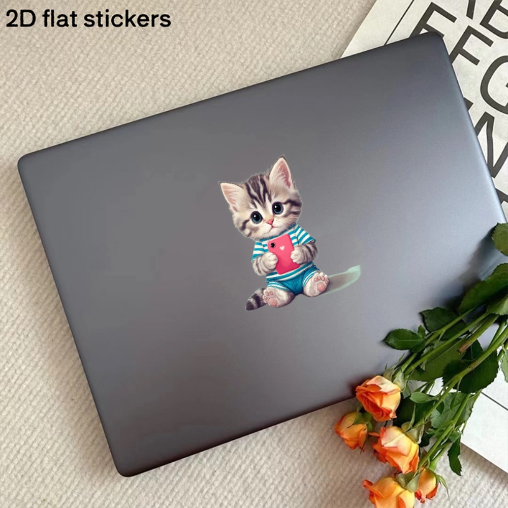 Cute Kitten & Smartphone Tabby - Laptop Accessories Pink review and price
