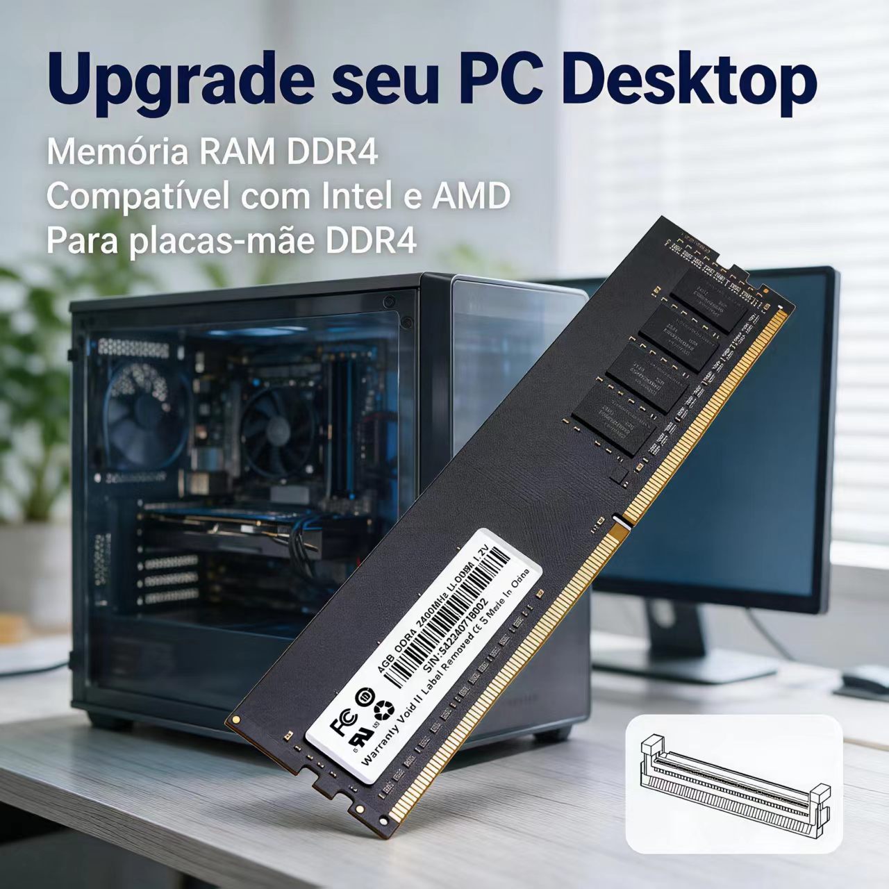 DDR4 RAM 4GB 8GB 2400MHz Deskt - Memory Ram Upgrade review and price