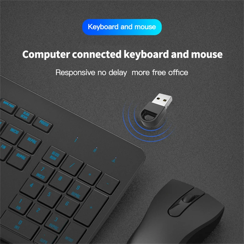 USB Bluetooth 5.1 Adapter USB  - Mini Wireless Mouse review and price